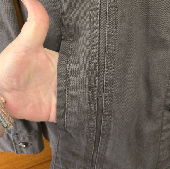 Chico's Adorned Denim Jacket *flaw* - Picture 7 of 12